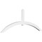 Ekena Millwork Archdale Architectural Grade PVC Gable Bracket, 84"W x 31 1/2"H x 2"D x 4"F, 9/12 Pitch GBP084X32X0204ARC00 - alternate 1